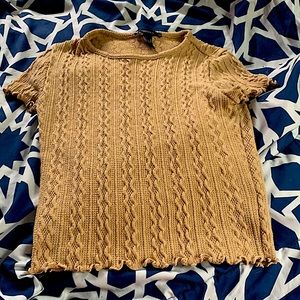 Tan Crop Top from Forever 21